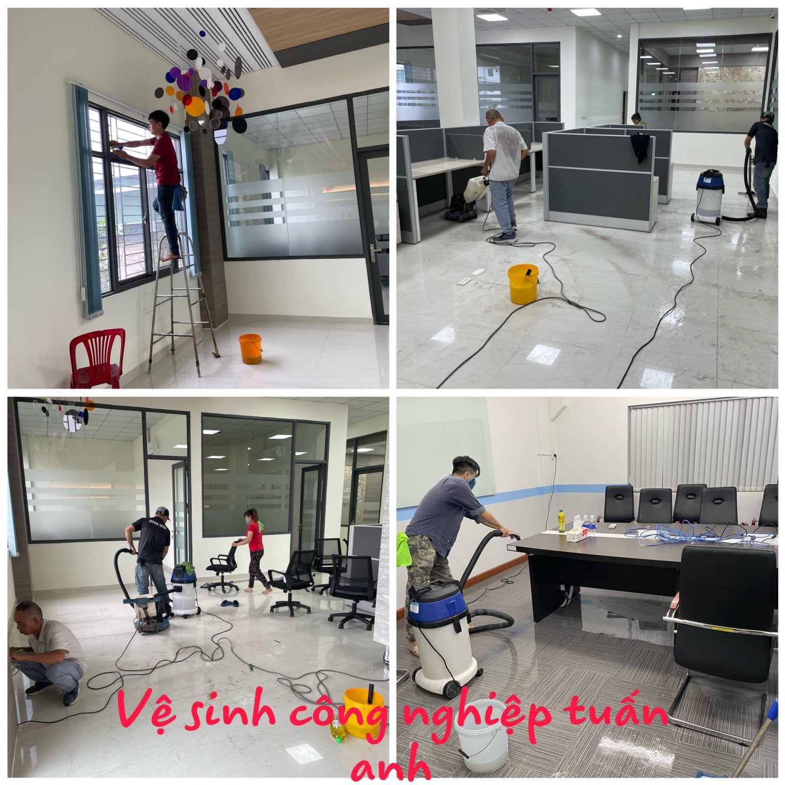 Đội ngũ nhận làm vệ sinh công nghiệp tại Quận 12 chuyên nghiệp