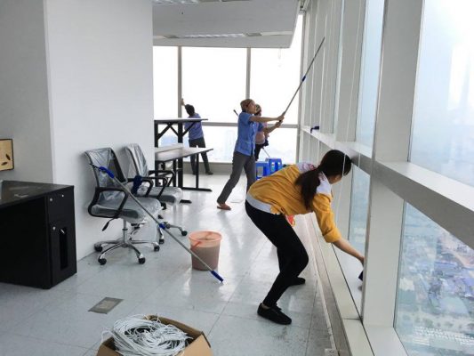 Dịch vụ vệ sinh công nghiệp quận 2 theo giờ, tuần giá rẻ