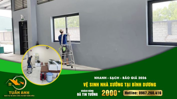 Vệ sinh nhà xưởng tại Bình Dương