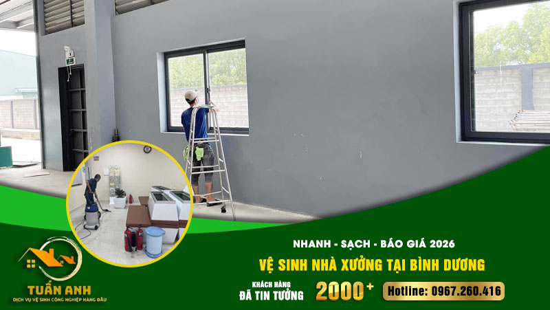 Vệ sinh nhà xưởng tại Bình Dương