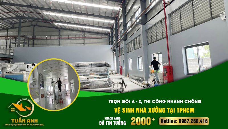 Vệ sinh nhà xưởng tại TPHCM